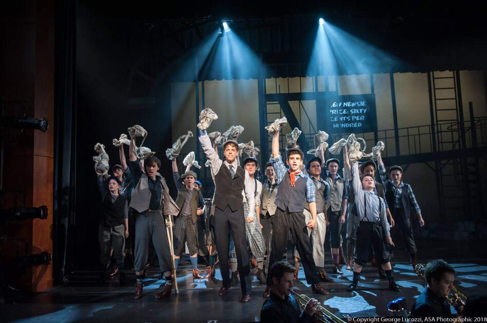 Newsies; dir. Chris Brindley at Weston Drama Workshop. 2018. Assistant Costume Designer.