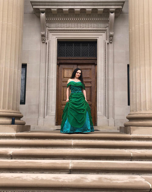 Andromeda Sinned (Music Video) by Si Belle; dir. Avi Bhaya. 2022. Costume Designer, constructed green dress from taffeta and chiffon.
